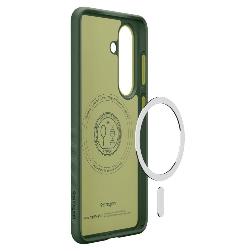 Husa de protectie Spigen Caseology Nano Pop MagSafe (ACS11067) compatibil cu Samsung Galaxy S26, Avo Green