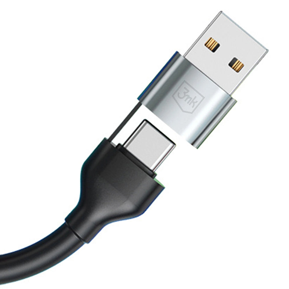 Cablu USB-C–USB 3mk, 18 W, 1,2 m, negru