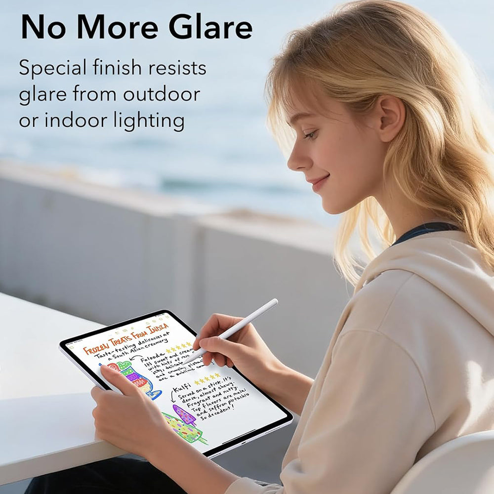 Husa de protectie tableta ESR Paper-Feel UltraFit Tray (set de 2) compatibil cu iPad 10 (2022) 10.9 / 11 (2025) / 12 (2026), Transparent