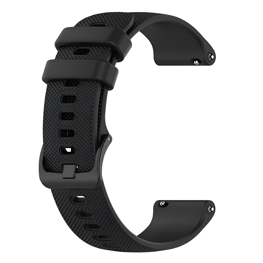 Curea smartwatch Techsuit Watchband 20mm (W006) compatibil cu Samsung Galaxy Watch 4/5/Active 2, Huawei Watch GT 3 (42mm)/GT 3 Pro (43mm), Negru
