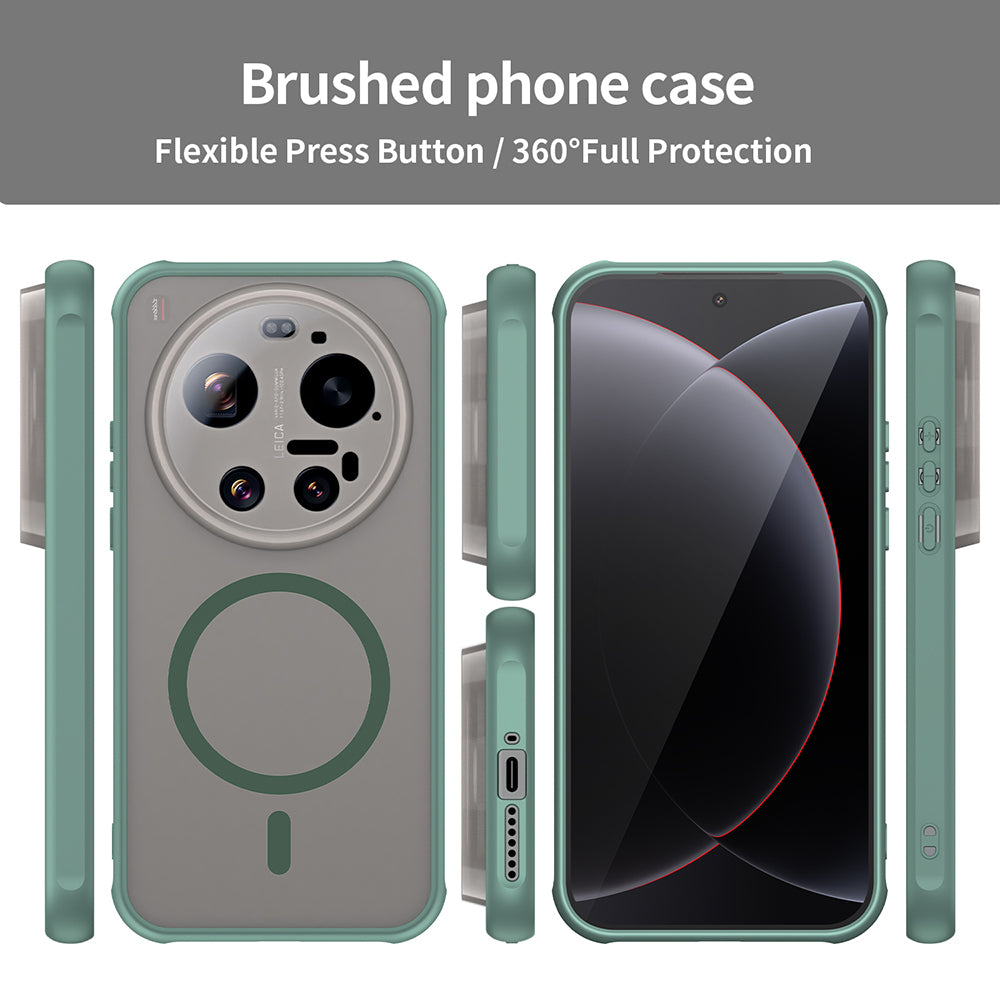 Husa de protectie Techsuit HaloFrost II MagSafe compatibil cu Xiaomi 17 Ultra, Verde