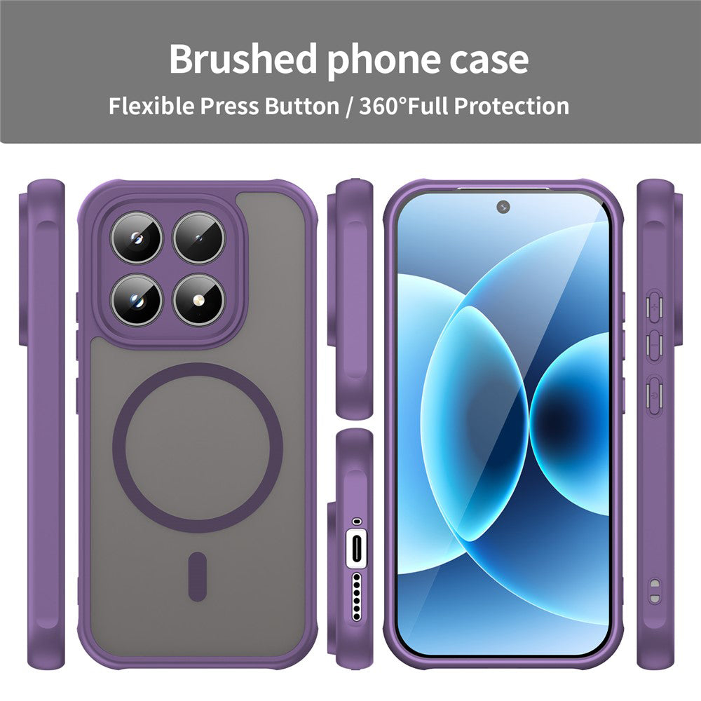 Husa de protectie Techsuit HaloFrost II MagSafe compatibil cu Xiaomi 17, Mov