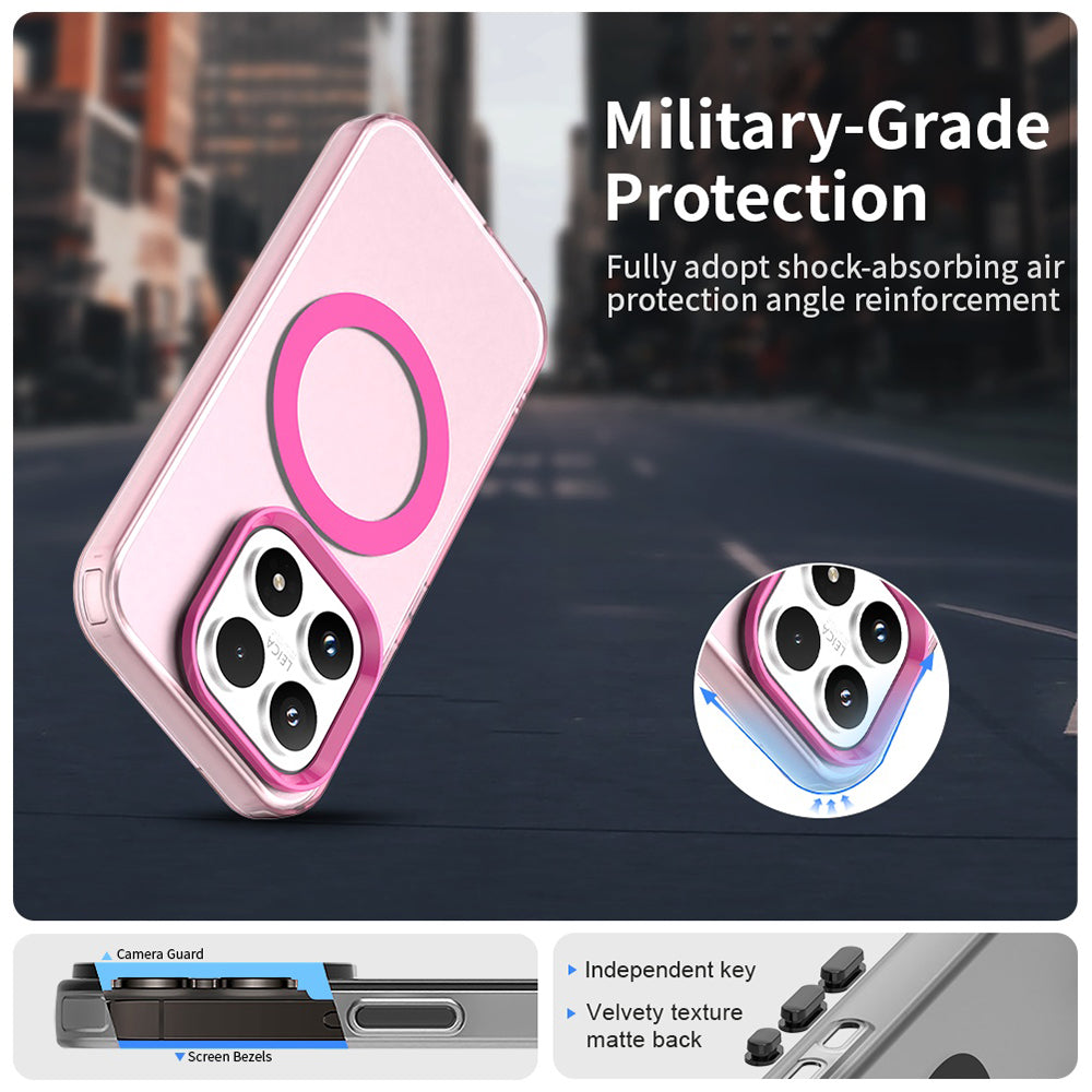 Husa de protectie Techsuit CandyCase MagSafe compatibil cu Xiaomi 17, Roz