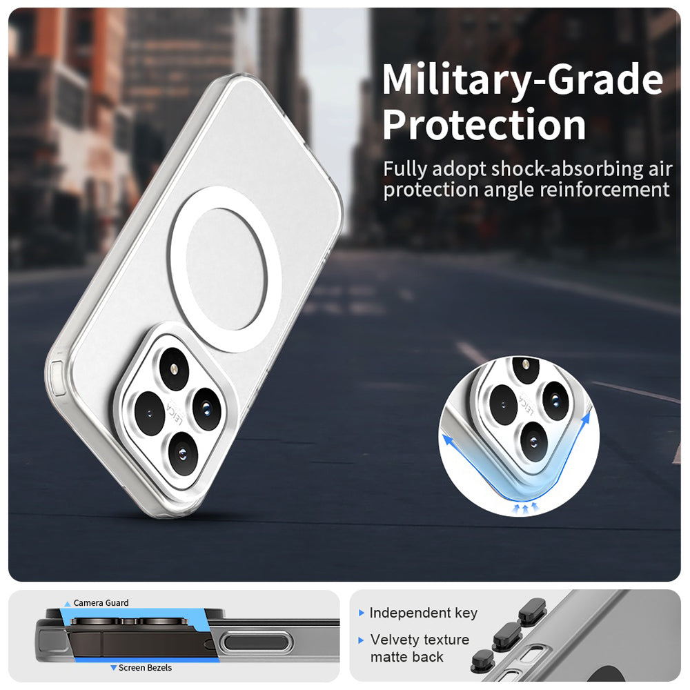 Husa de protectie Techsuit CandyCase MagSafe compatibil cu Xiaomi 17, Alb