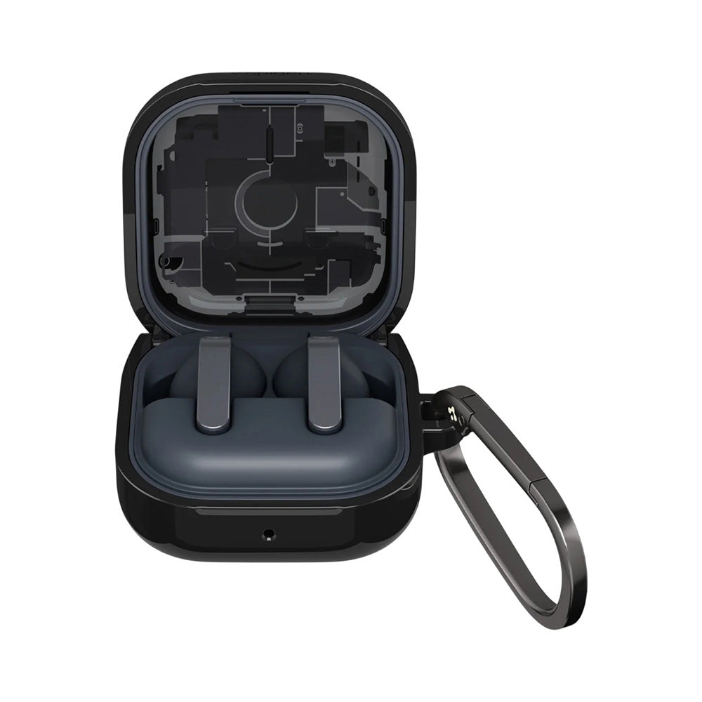 Husa Spigen Ultra Hybrid (ACS11201) Samsung Galaxy Buds 4 / Buds 4 Pro, Policarbonat, Negru