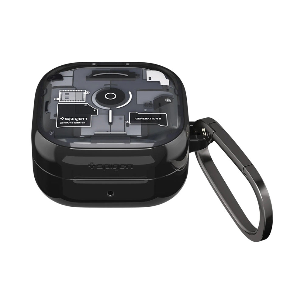 Husa Spigen Ultra Hybrid (ACS11201) Samsung Galaxy Buds 4 / Buds 4 Pro, Policarbonat, Negru