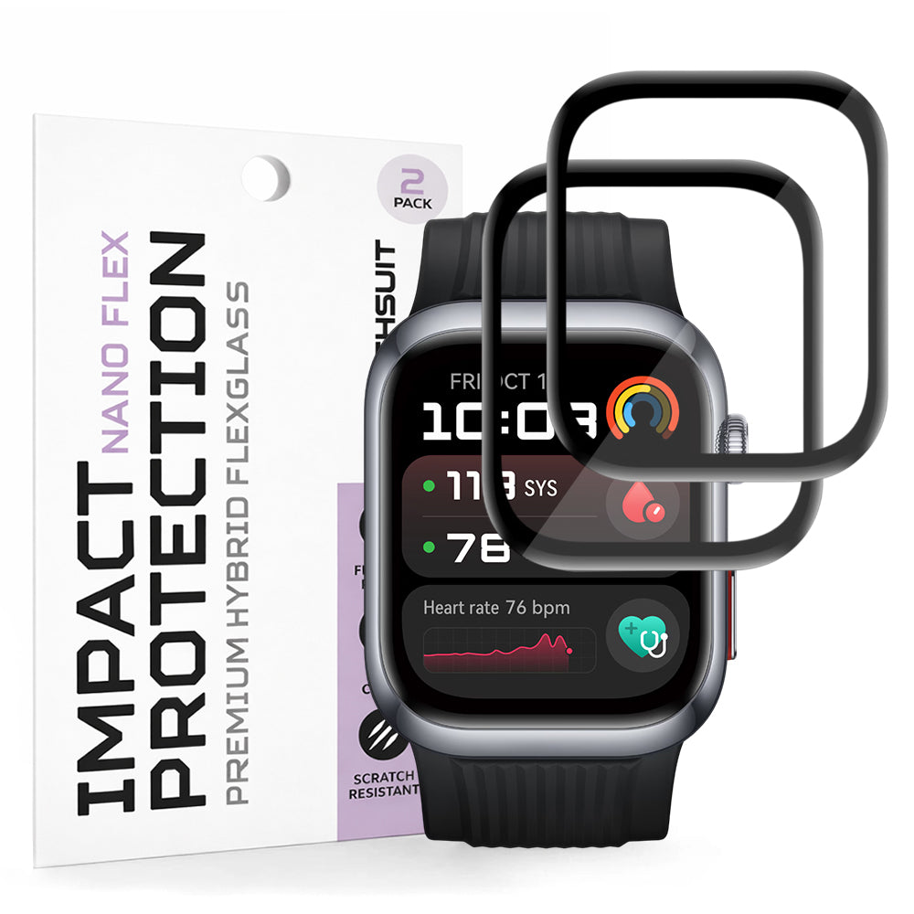 Accesoriu smartwatch Techsuit Nano Flex (set de 2) compatibil cu Huawei Watch D2, Negru