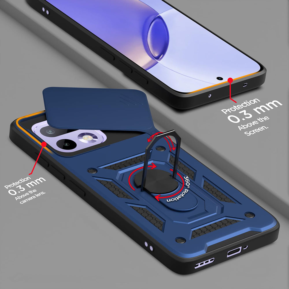 Husa de protectie Techsuit CamShield Series compatibil cu Realme 16 Pro, Albastru