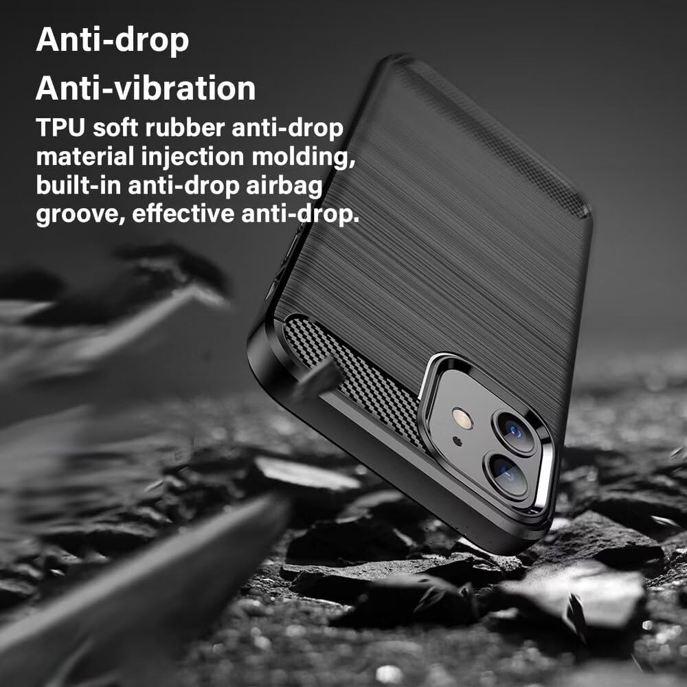 Husa de protectie Techsuit Carbon Silicone compatibil cu Oppo A6 4G, Negru