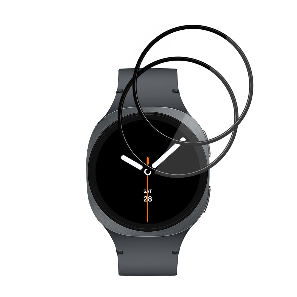 Accesoriu smartwatch Techsuit Nano Flex (set de 2) compatibil cu Samsung Galaxy Watch8 40mm, Negru