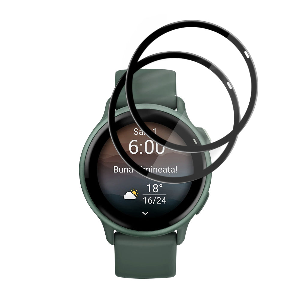 Accesoriu smartwatch Techsuit Nano Flex (set de 2) compatibil cu Garmin vivoactive 6, Negru
