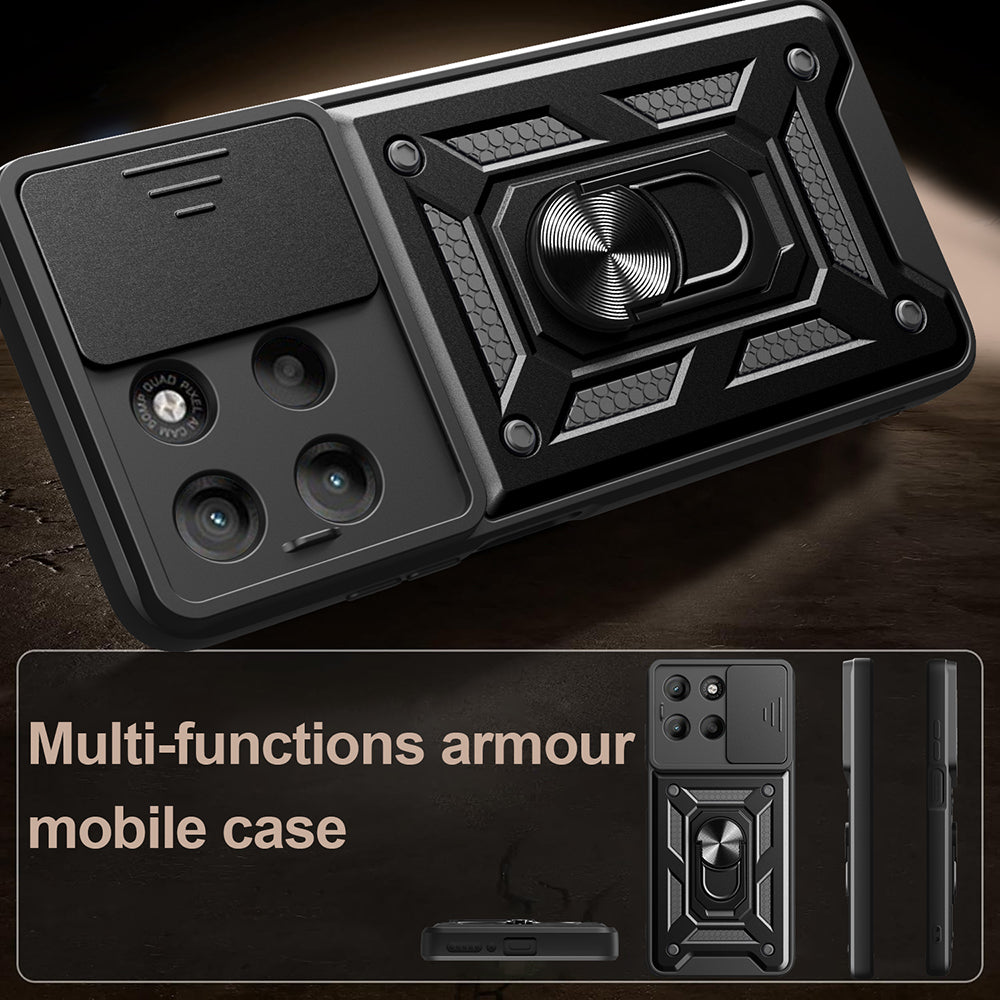 Husa de protectie Techsuit CamShield Series compatibil cu Motorola Moto G77 / G67, Negru