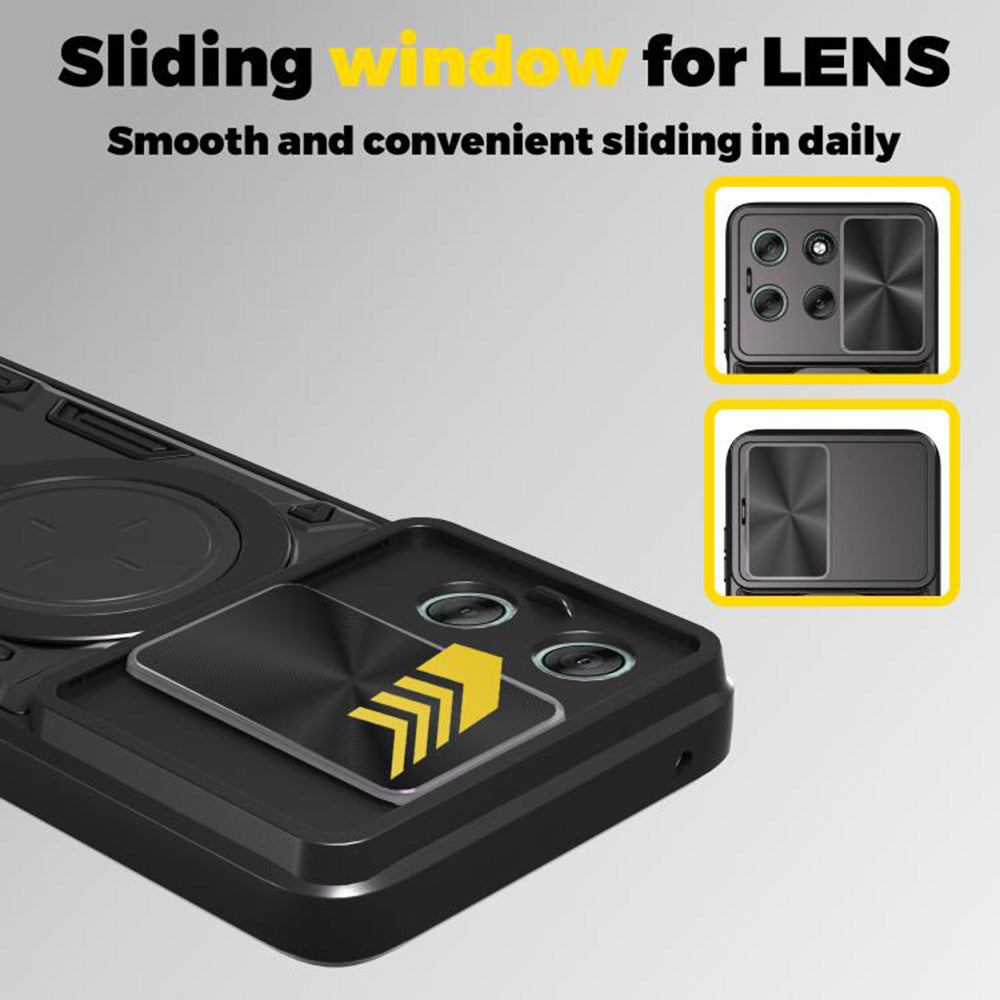 Husa de protectie Techsuit CamGuard Pro compatibil cu Motorola Moto G77 / G67, Negru