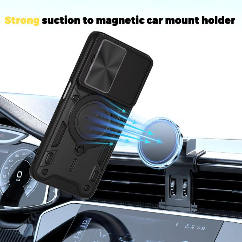 Husa de protectie Techsuit CamGuard Pro compatibil cu Motorola Moto G77 / G67, Albastru