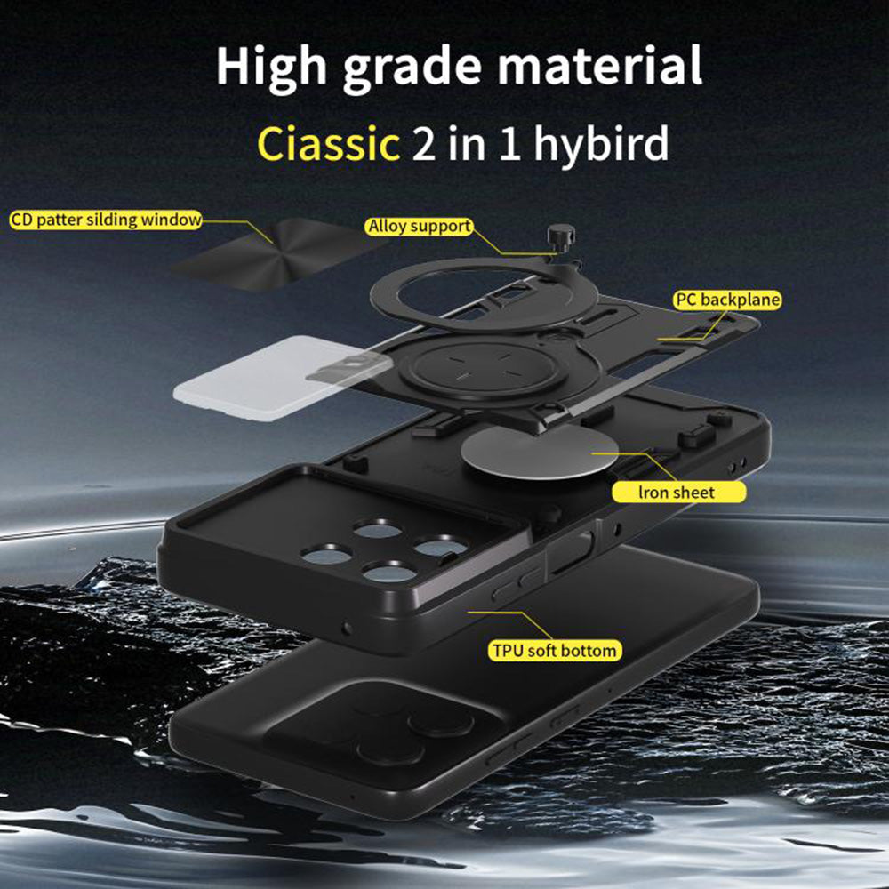 Husa de protectie Techsuit CamGuard Pro compatibil cu Oppo A6 4G / A6x 4G / A6x 5G, Albastru