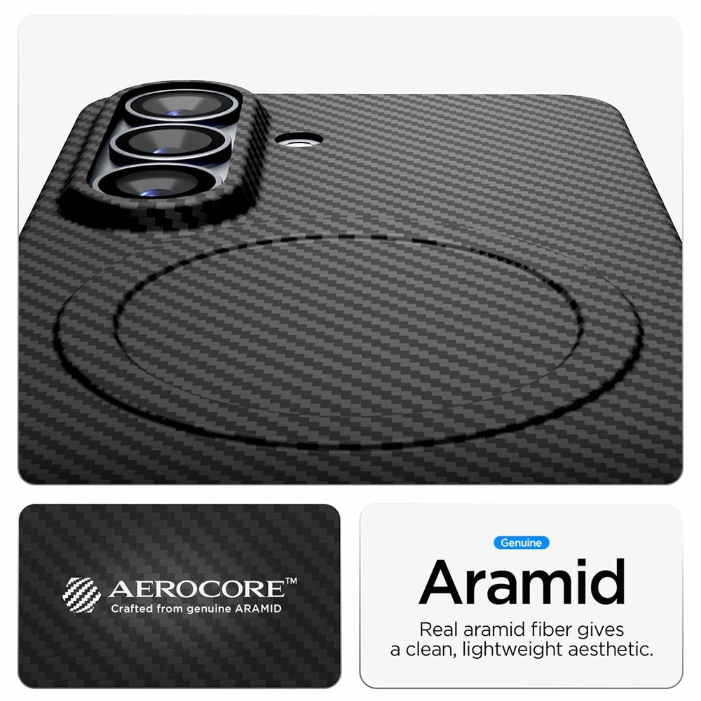 Husa de protectie Spigen Air Skin Aramid MagFit compatibil cu Samsung Galaxy S26 Plus, Negru