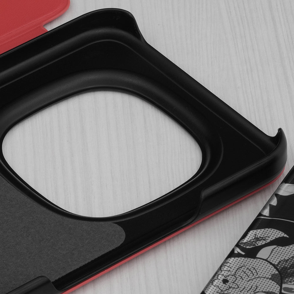 Husa de protectie Techsuit eFold Series compatibil cu Xiaomi Redmi Note 15 Pro+ 5G / Poco M8 Pro 5G, Rosu