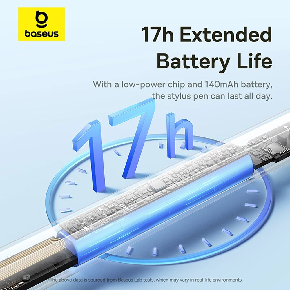 Stylus Baseus Stylus Pen Smooth Writing 3 Series (P80080806213-00), with Magnetic Wireless Charging, 140mAh, Palm-Rejection, Alb