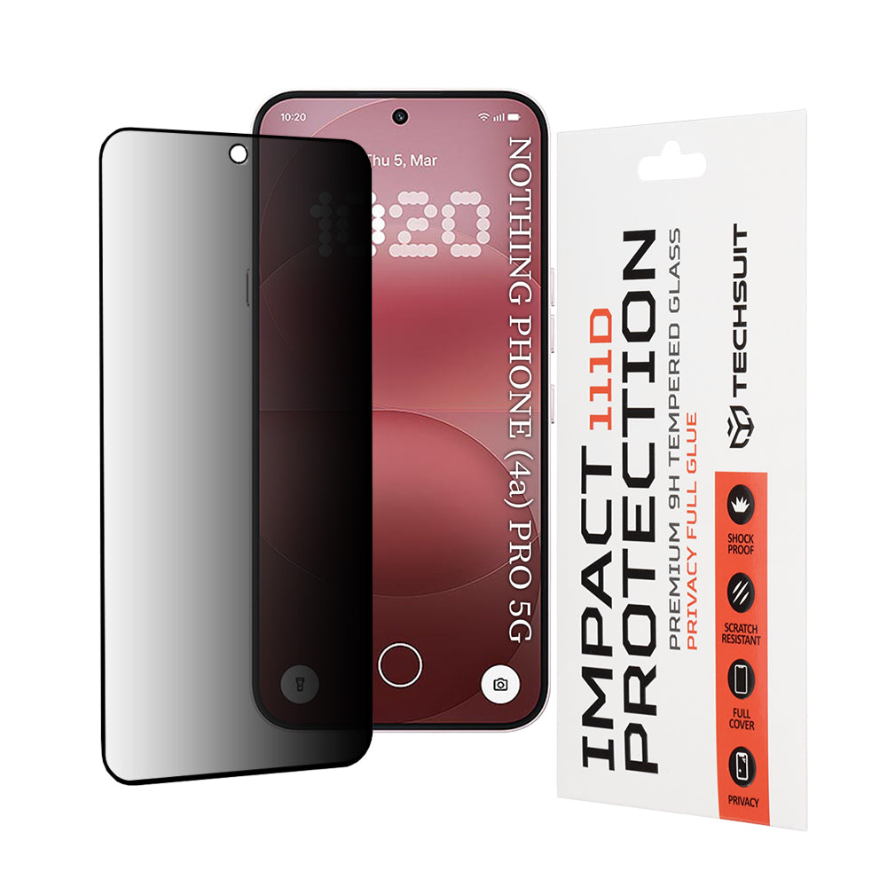Folie de protectie Techsuit 111D Privacy Full Glue compatibil cu Nothing Phone (4a) Pro, Negru