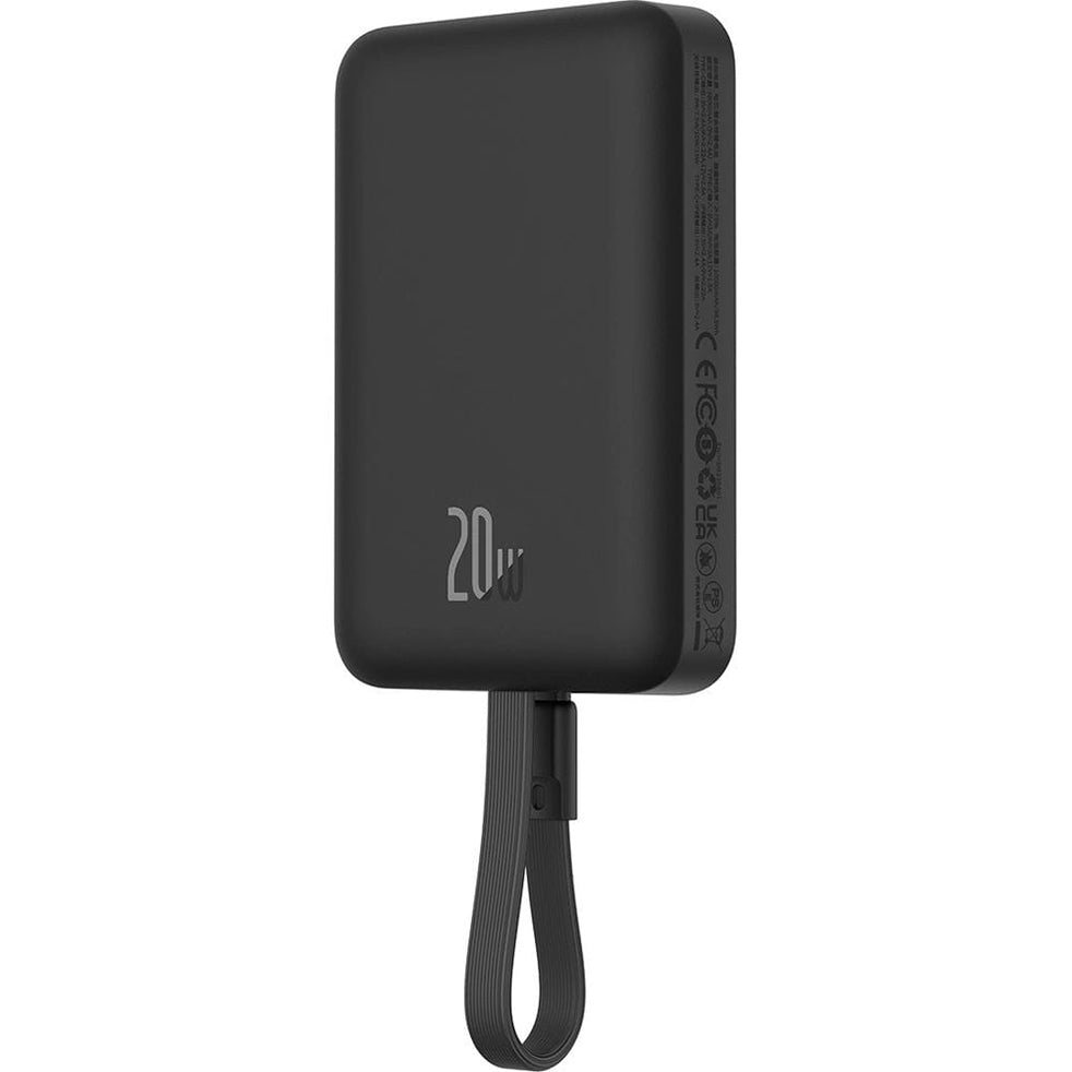 Baterie externa Baseus Magnetic Mini (P10022109113-00), MagSafe, USB-C, Lightning, 10000mAh, 20W, Negru