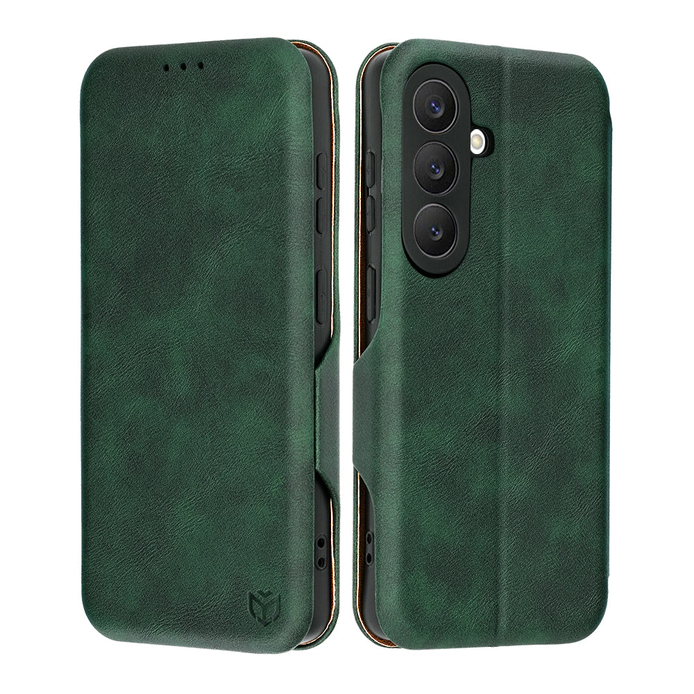 Husa de protectie Techsuit Safe Wallet Plus compatibil cu Samsung Galaxy S26, Verde