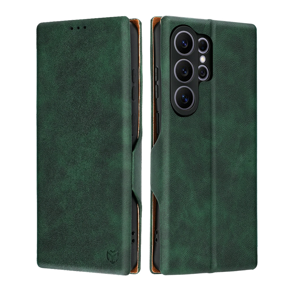Husa de protectie Techsuit Safe Wallet Plus compatibil cu Samsung Galaxy S26 Ultra, Verde