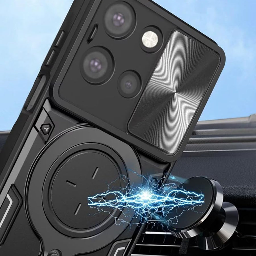 Husa de protectie Techsuit CamGuard Pro compatibil cu Motorola Edge 70 Fusion, Albastru