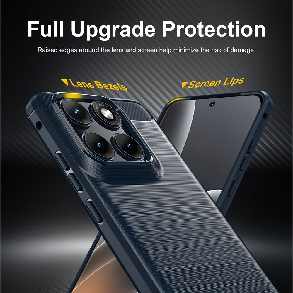 TechSuit Husa de protectie Techsuit Carbon Silicone compatibil cu Motorola Edge 70 Fusion, Albastru – imagine 3