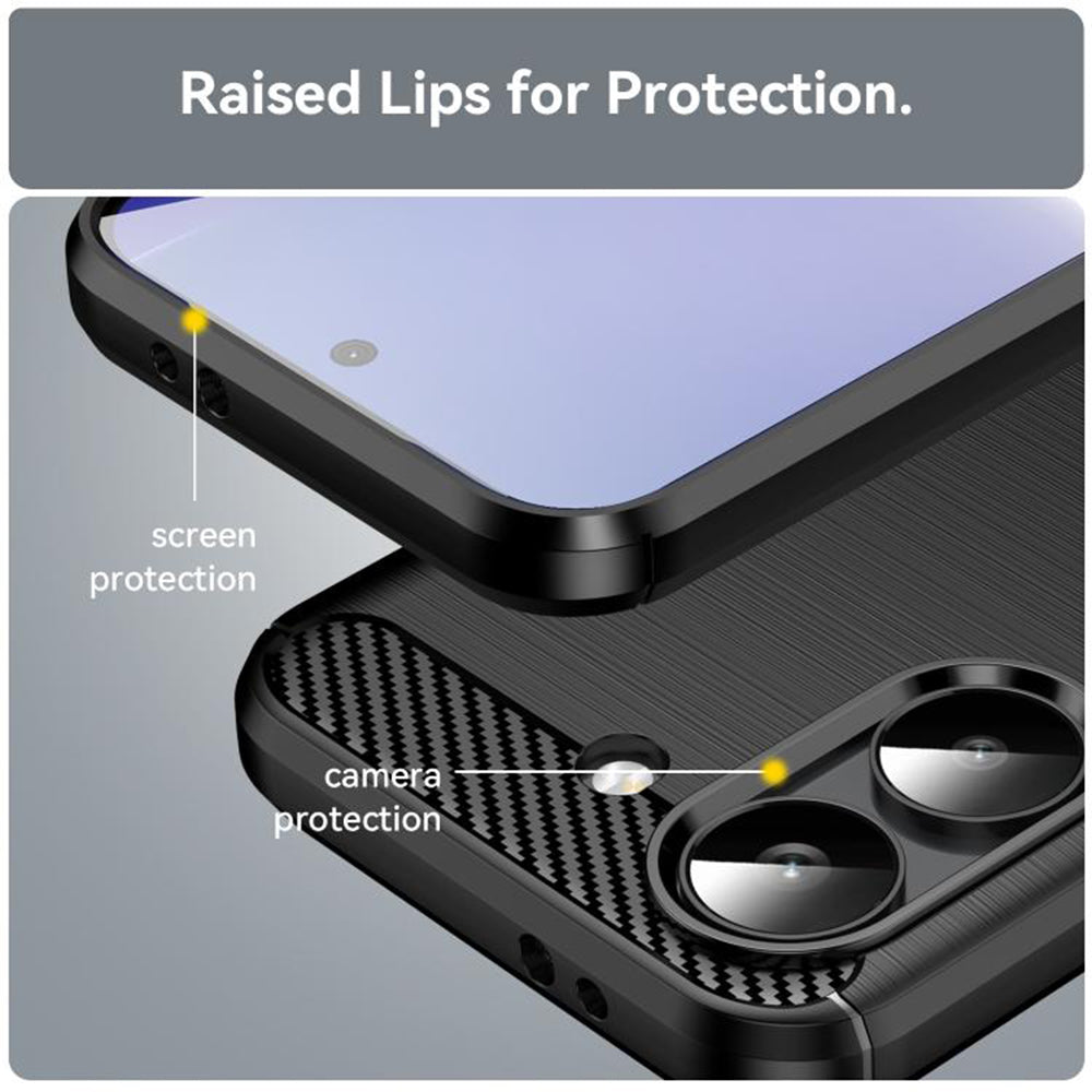 TechSuit Husa de protectie Techsuit Carbon Silicone compatibil cu Xiaomi Poco X8 Pro, Albastru – imagine 2