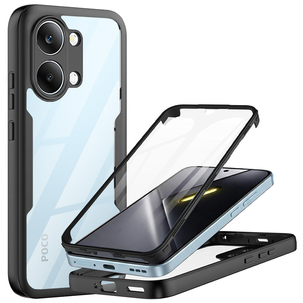 TechSuit Folie de protectie Techsuit ColorVerse 360 Series + compatibil cu Xiaomi Poco X8 Pro Max, Negru
