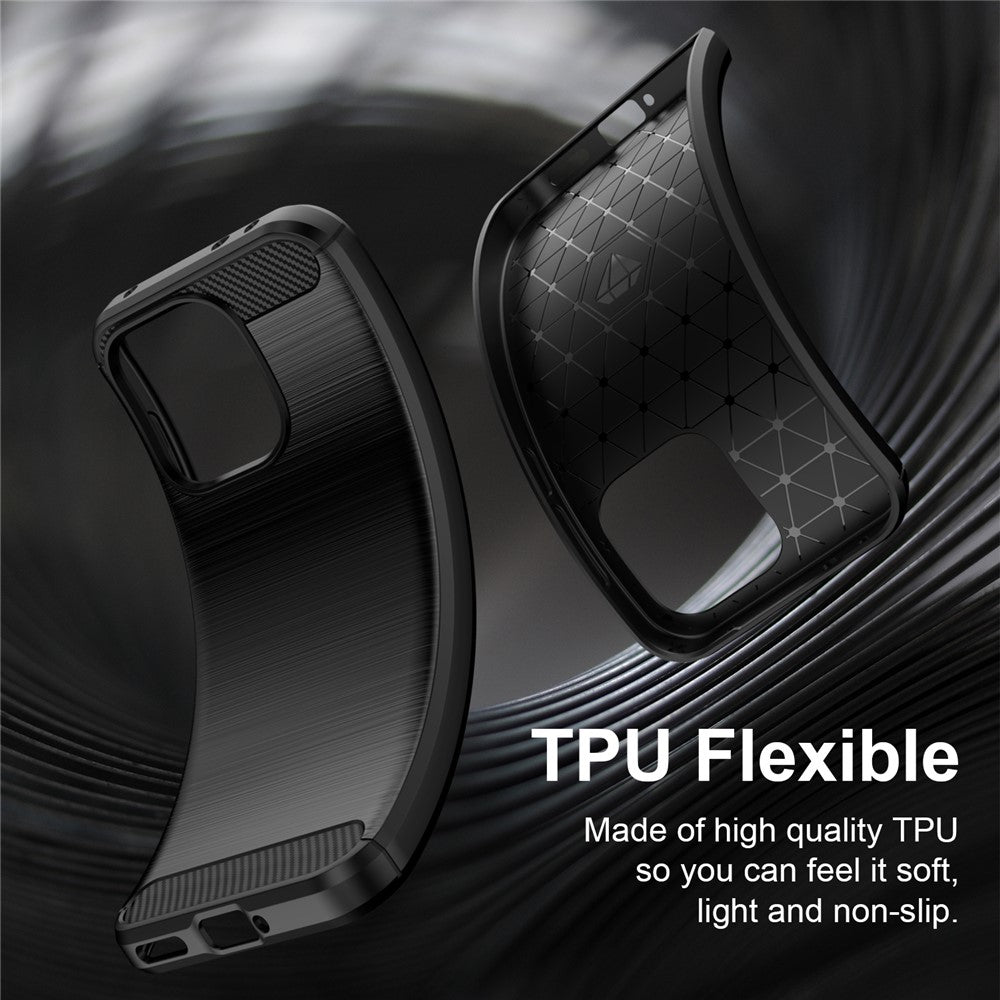 Husa de protectie Techsuit Carbon Silicone compatibil cu OnePlus Nord 6, Negru