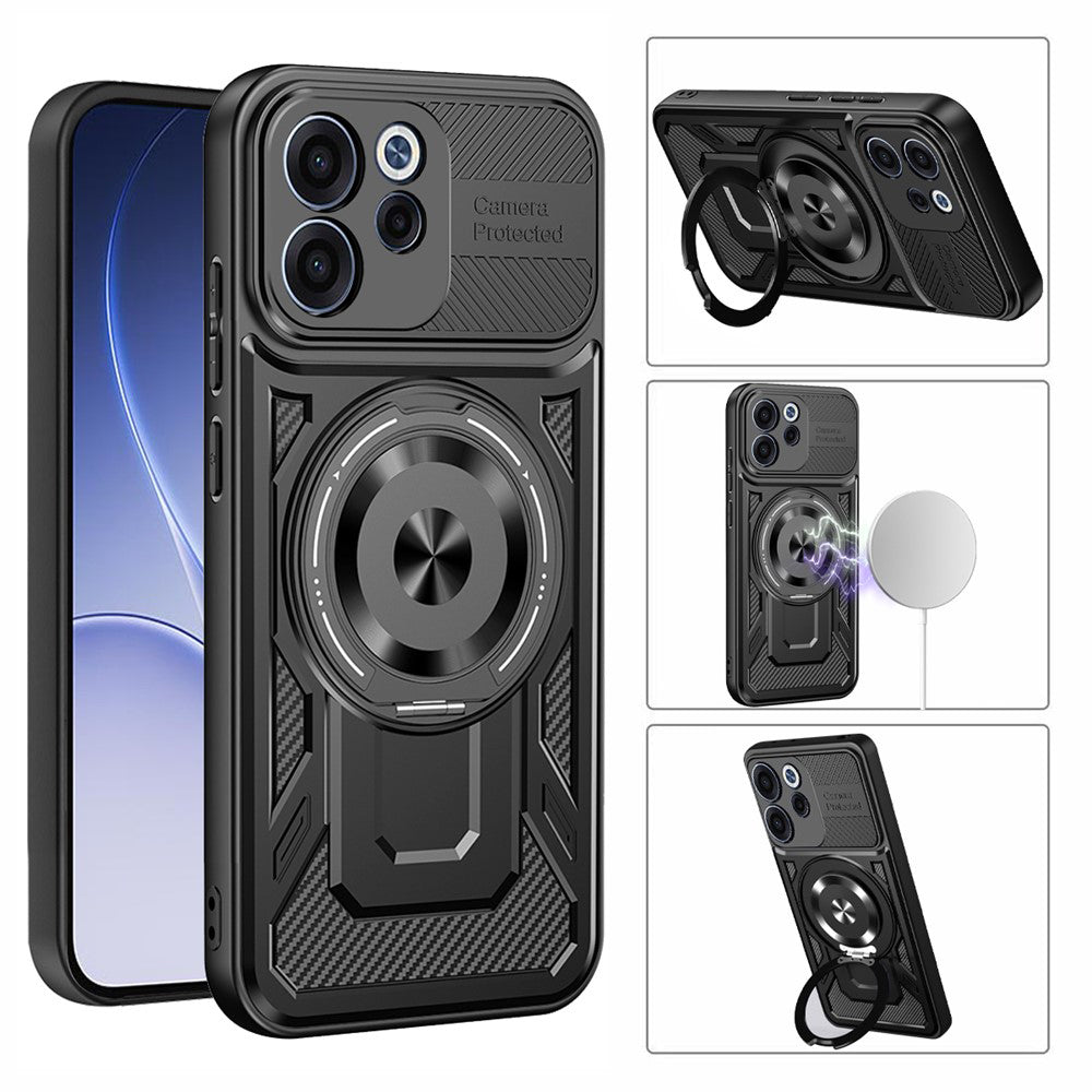 Husa de protectie Techsuit RuggedCam compatibil cu Oppo Reno15 F / Reno15 FS 5G, Mov