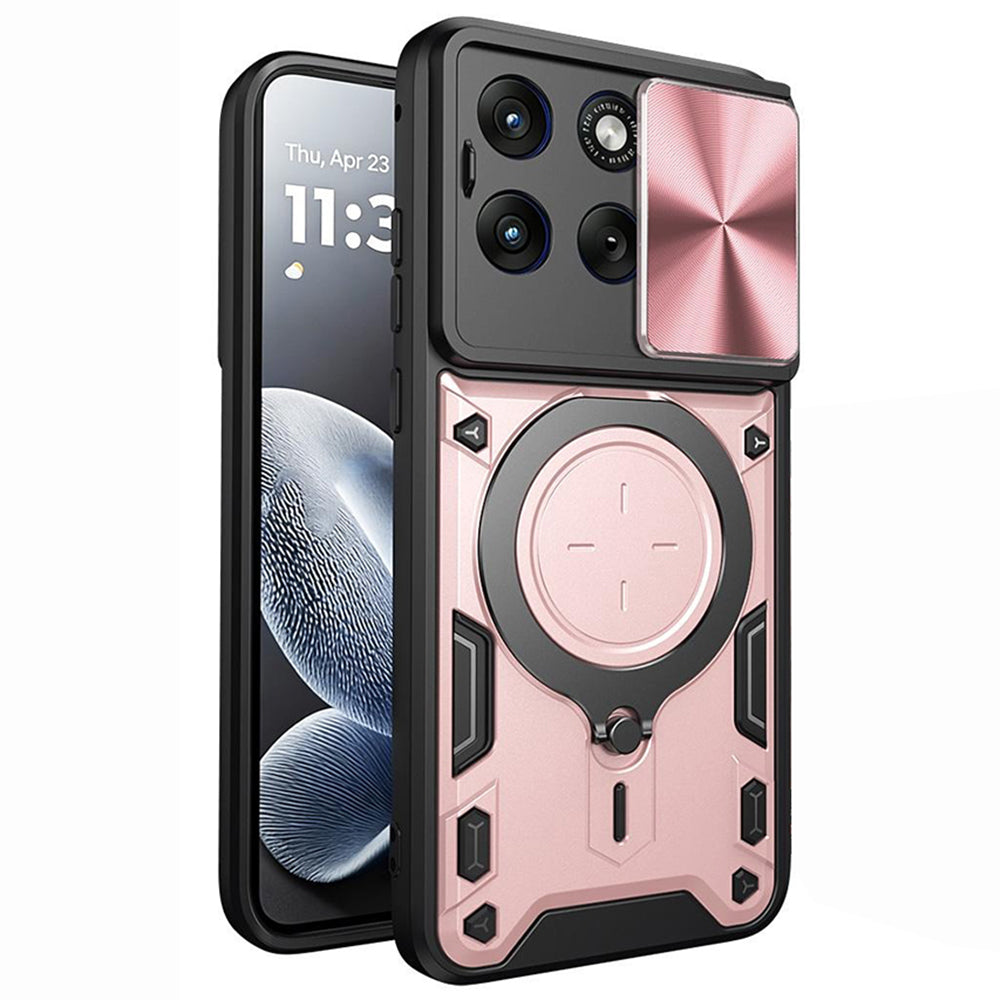 Husa de protectie Techsuit CamGuard Pro compatibil cu Motorola Edge 70 Fusion, Roz Auriu