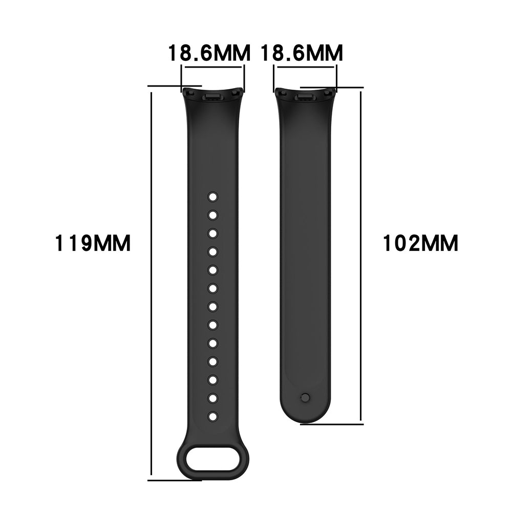 TechSuit Curea smartwatch Techsuit Watchband (W014) compatibil cu Xiaomi Mi Band 8 / 8 NFC / 9 / 9 NFC / 10, Serenity Bl