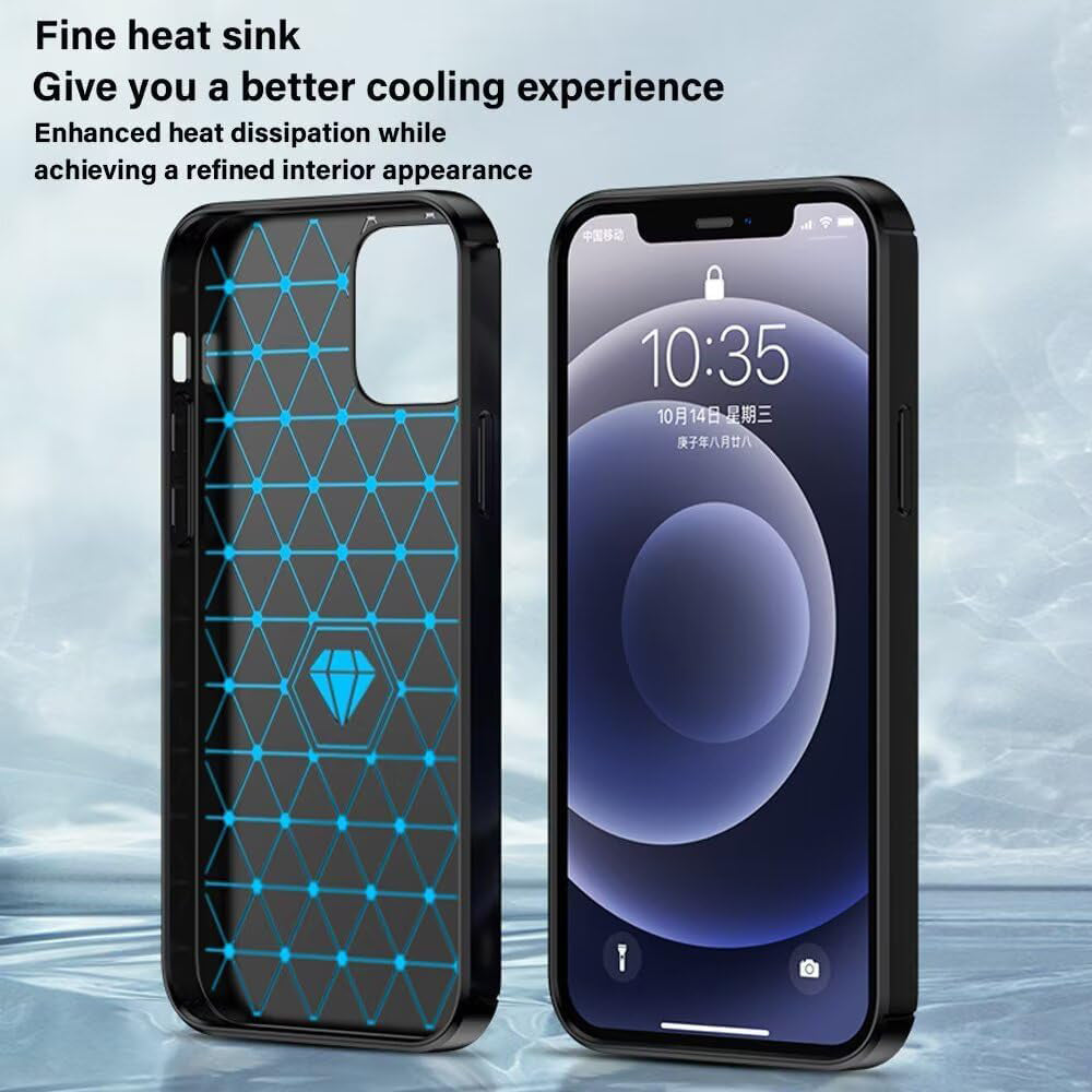 Husa pentru Sony Xperia 1 VIII - Techsuit Carbon Silicone - Black