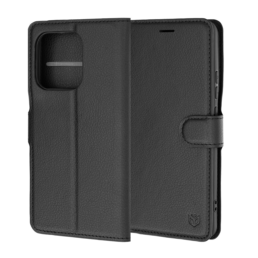 Husa de protectie Techsuit Leather Folio compatibil cu Motorola Signature, Negru