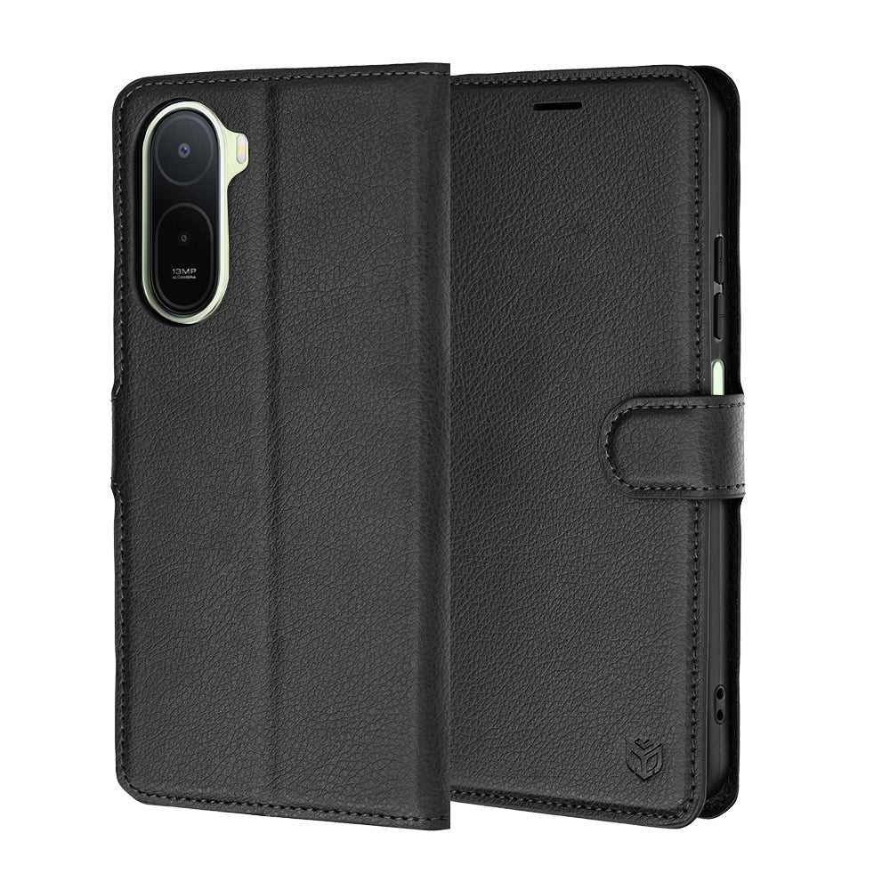 Husa de protectie Techsuit Leather Folio compatibil cu Xiaomi Redmi A7 Pro 4G, Negru