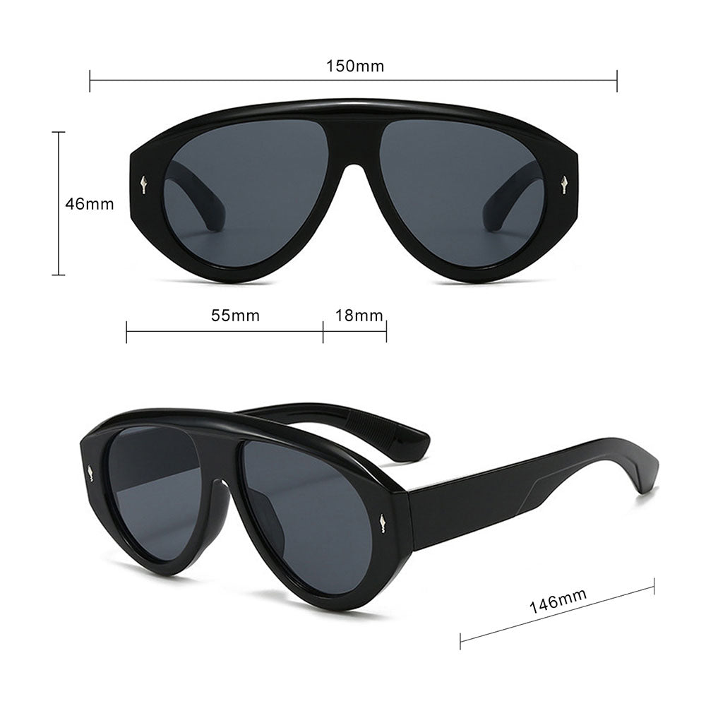 Ochelari de soare Techsuit (3991), Policarbonat, Negru