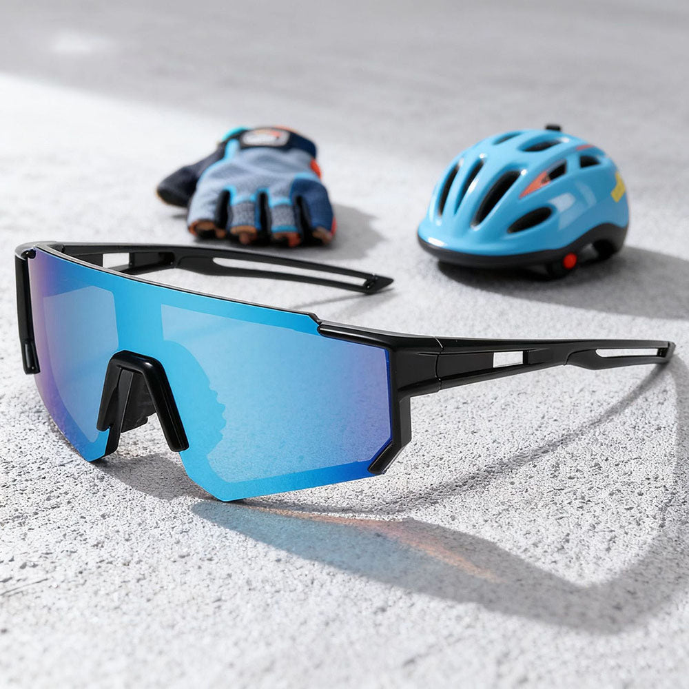 Ochelari Sport Techsuit (R601), TR, Polarizati, Negru