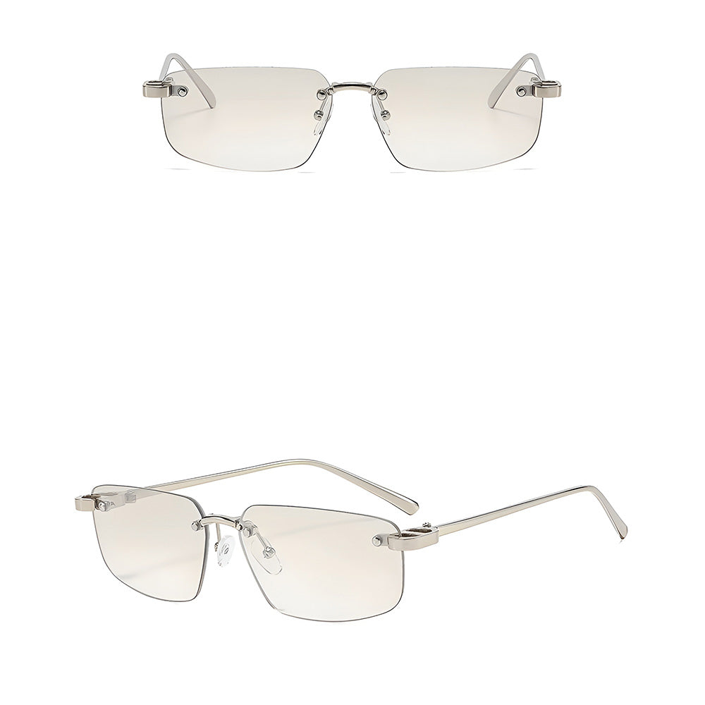 Ochelari de Soare Techsuit (S098), Fara Rama, Argintiu