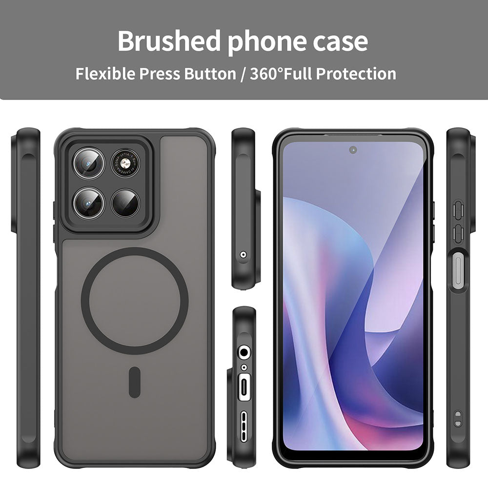 Husa de protectie Techsuit HaloFrost II MagSafe compatibil cu Motorola Moto G37 / G37 Power / G47, Negru