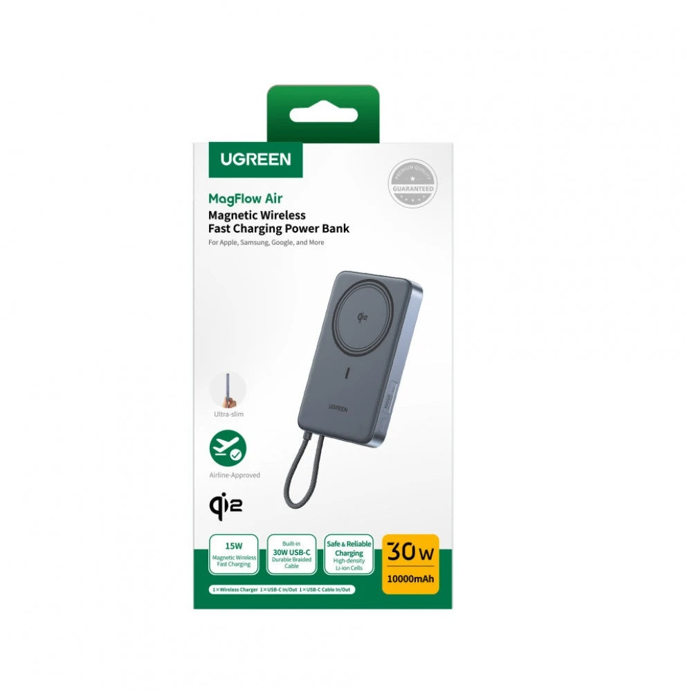 Baterie externa Ugreen PB570 (75982B), 10000mAh, USB-C, 30W, Negru