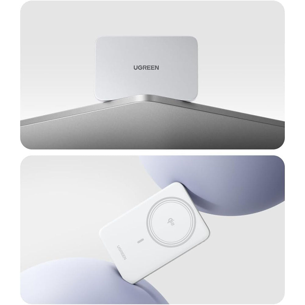 Baterie externa Ugreen PB580 (95931B), 5000mAh, 15W, Alb