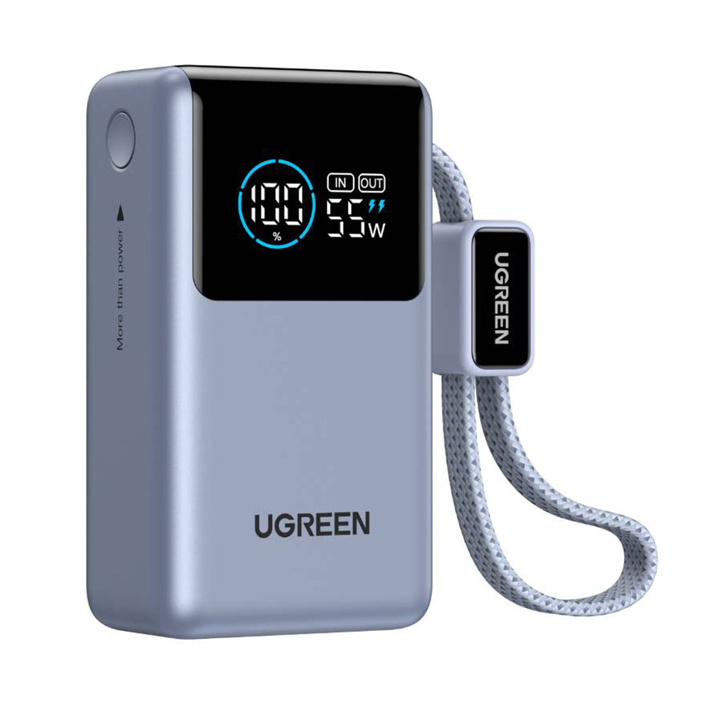 Baterie externa Ugreen Nexode Pro (75701B), 10000mAh, USB / Type-C, 55W, Gri