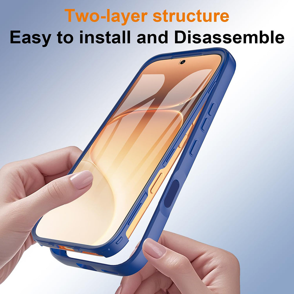 Husa de protectie Techsuit ColorVerse 360 Series compatibil cu Honor 600 / 600 Pro, Albastru