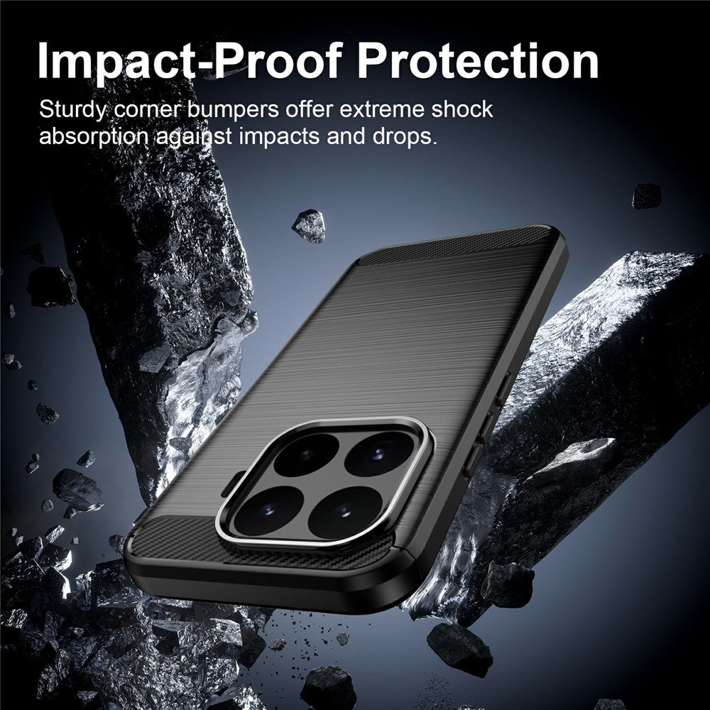 Husa de protectie Techsuit Carbon Silicone compatibil cu Xiaomi 17T, Negru