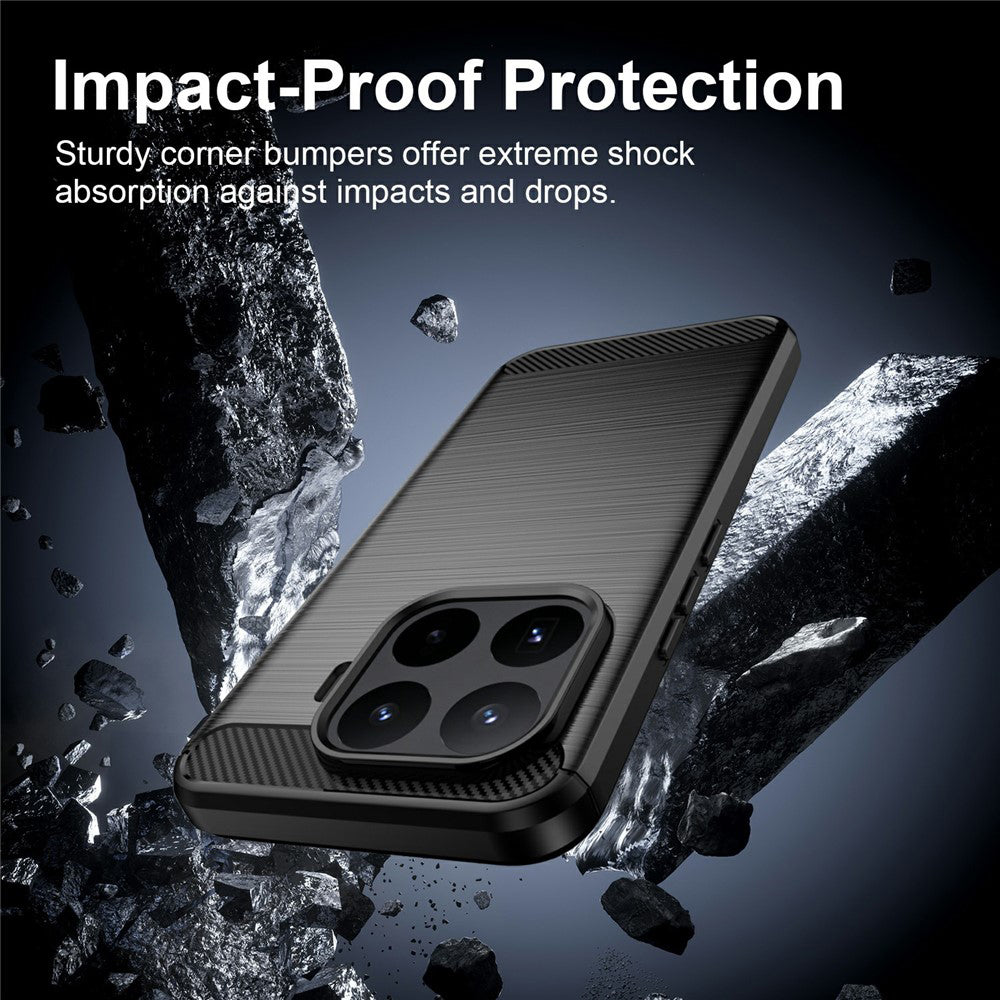 Husa de protectie Techsuit Carbon Silicone compatibil cu Xiaomi 17T Pro, Negru