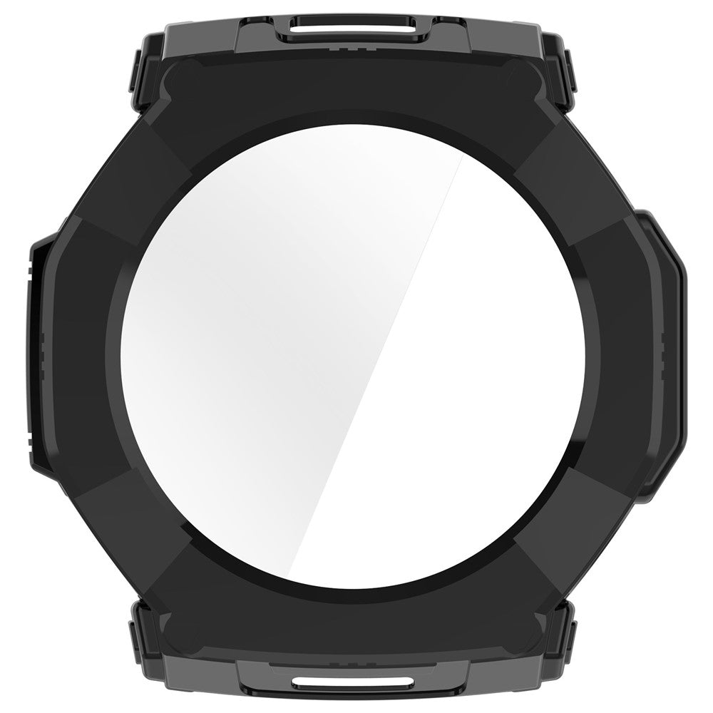 Husa + Folie smartwatch Techsuit Defense360 Pro compatibil cu Amazfit T-Rex Ultra 2, Negru