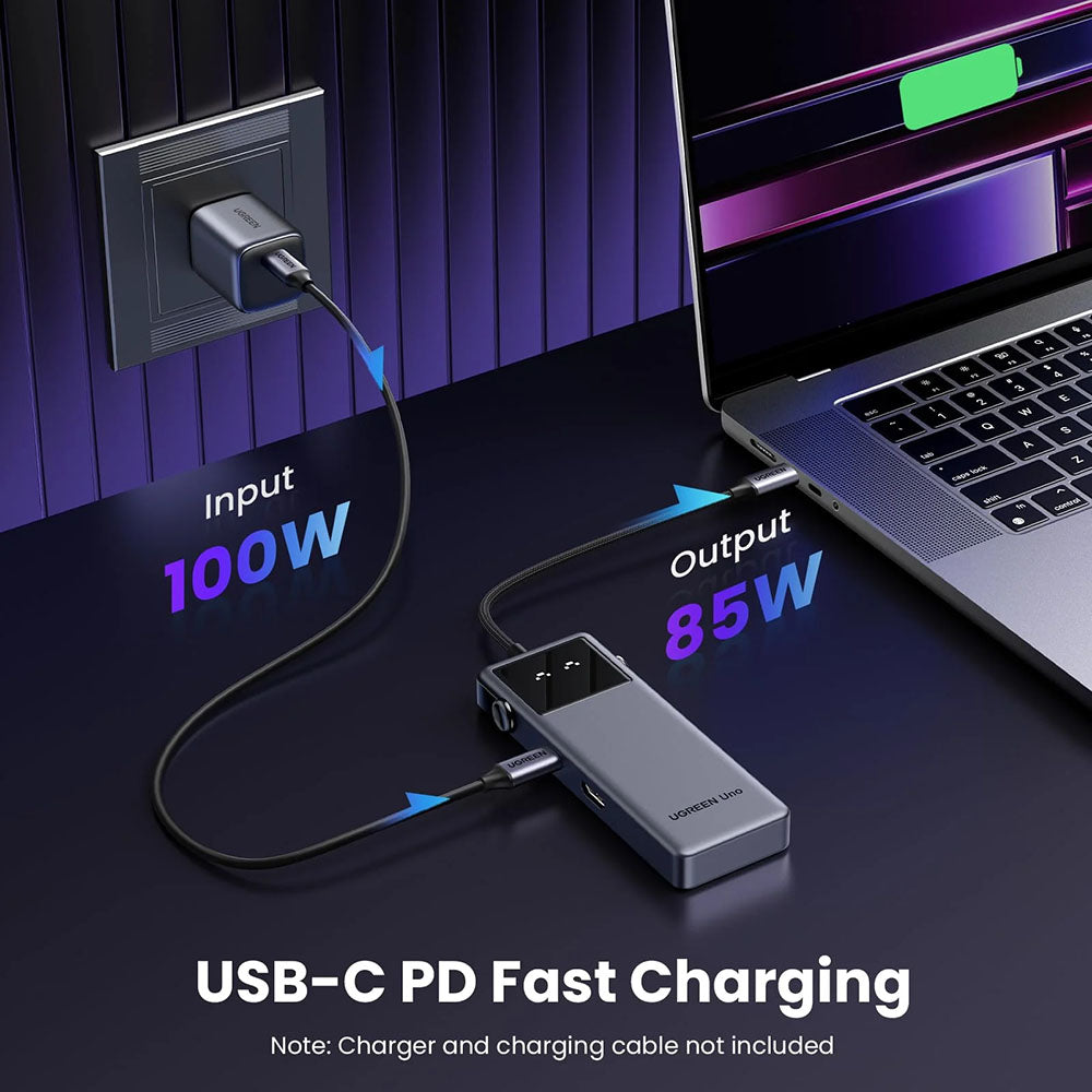 Hub Ugreen Uno (75177), 2x USB / Type-C / HDMI, 4K@60Hz, Gri