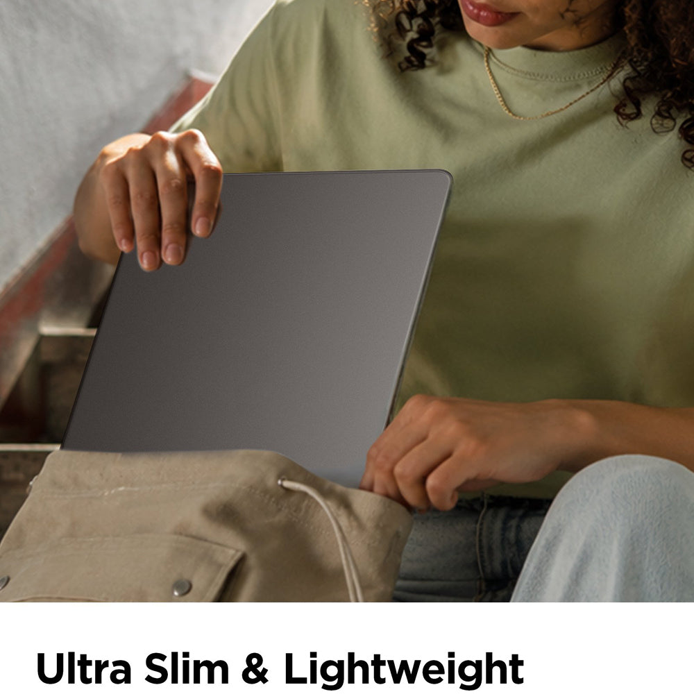 Husa laptop Spigen Airskin (ACS11531), MacBook Air 13" 2022, Policarbonat, Negru